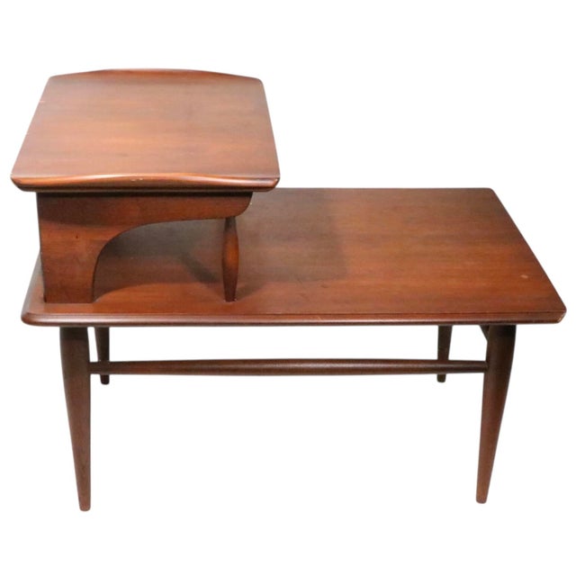 Mid Century Step End Table Bassett Artisan C 1950/60's For Sale In New York - Image 6 of 10
