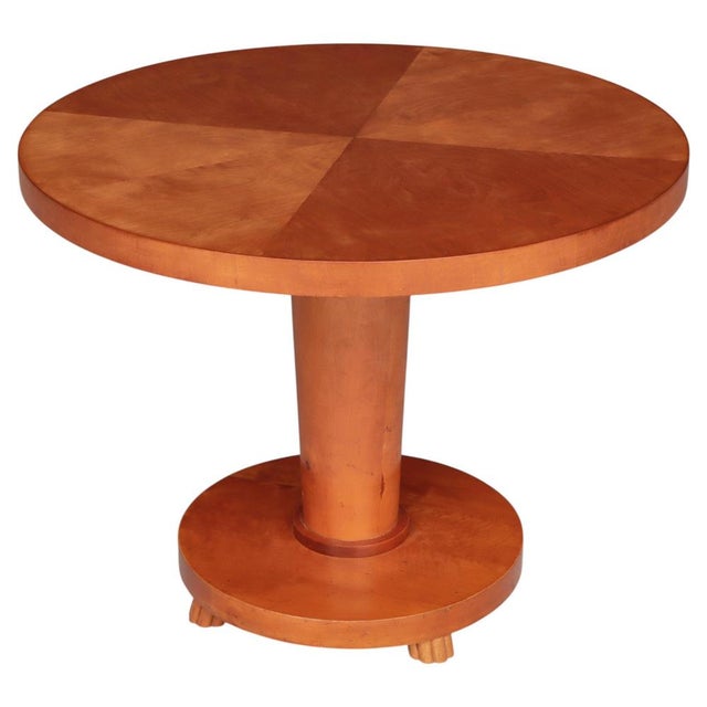 Scandinavian Art Deco Side Table in Birchwood, 1930s For Sale - Image 18 of 18