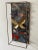 Vintage metal art sculpture of butterflies and dragonflies. Metal appears to be copper or brass and insects are enameled....
