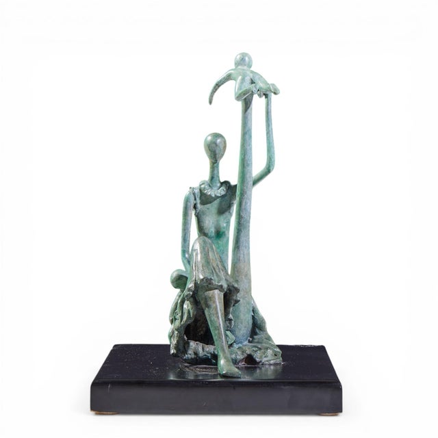 Contemporary Ruth Bloch Bronze Mother and Children Signed 3/15 Sculpture For Sale - Image 3 of 9