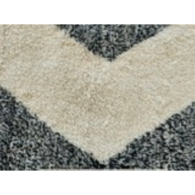 Black Berber Beniourain Rug in Black and White Wool, Morocco, 1995 For Sale - Image 8 of 14