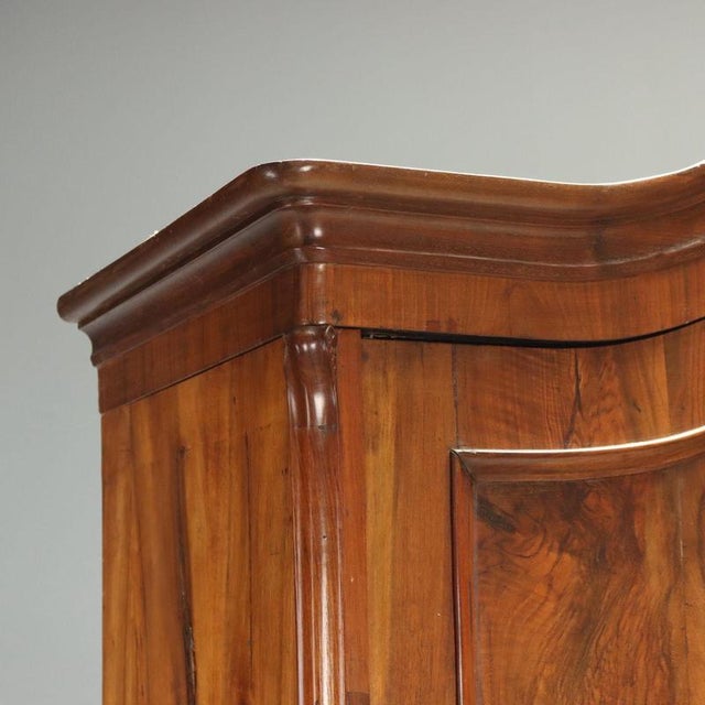 Piedmont Walnut Wardrobe, Italy, 19th Century For Sale - Image 5 of 11