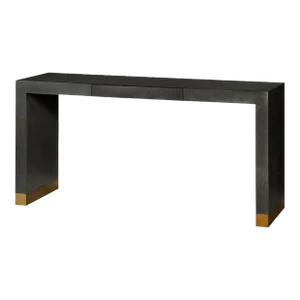 Charcoal Modern Waterfall Console Table