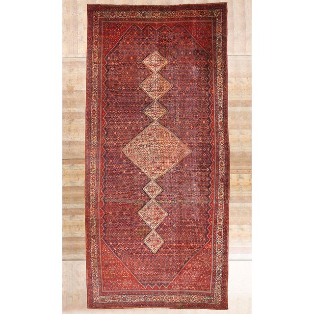Late 19th Century Persian Malayer Rug, 03'09 X 29'06 For Sale - Image 10 of 10