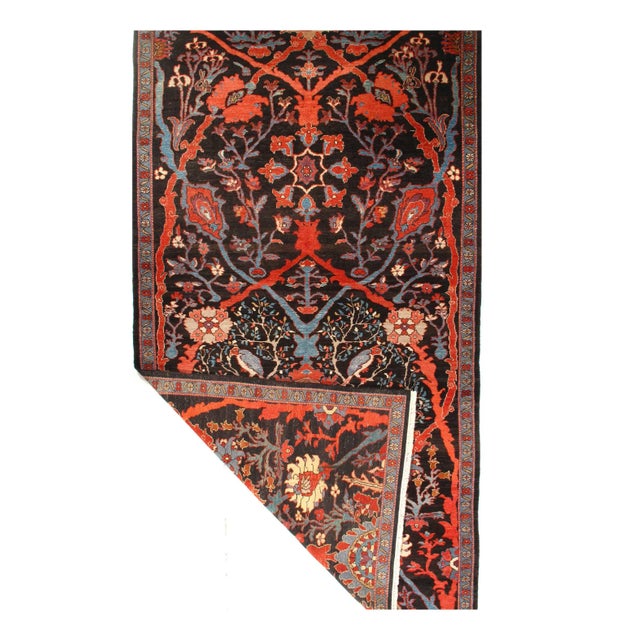 Traditional Brown Color Turkish Vintage Bidjar 6'11'' X 12'8'' For Sale - Image 3 of 8