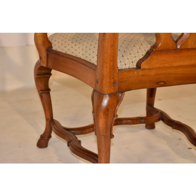 18th Century Period Queen Anne Walnut Armchair For Sale - Image 14 of 16