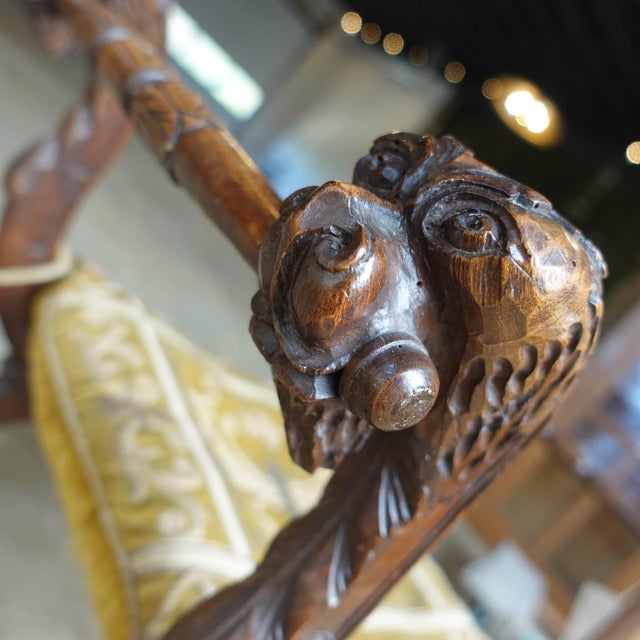 19th Century Italian Renaissance Revival Savonarola Stool For Sale - Image 4 of 5