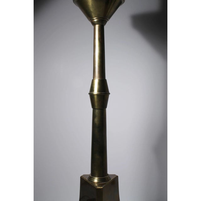 Metal Hollywood Regency Floor Lamp by Chapman Style of Mastercraft For Sale - Image 7 of 8