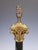 Black Antique 19th Century French Black Marble Column Table Lamp with Gilt Rococo, 1890 For Sale - Image 8 of 17