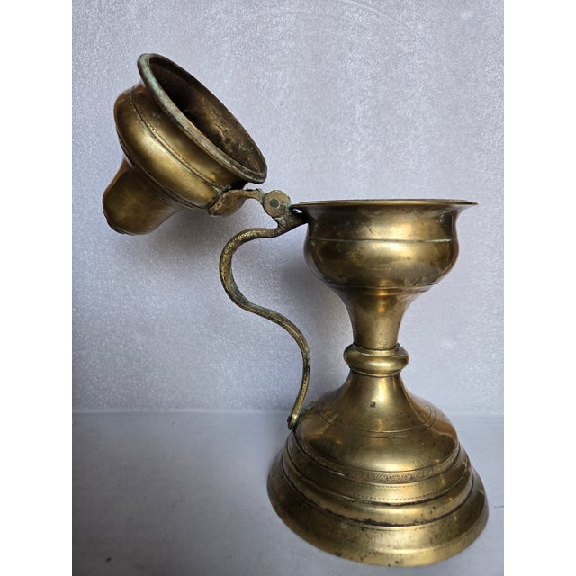18th Century 18th Century Italian Brass Incense Burner For Sale - Image 5 of 12