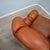 Large Italian Organic Leather Clamshell Lounge Chairs, 1970s, Set of 2 For Sale - Image 14 of 15