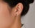 Art Deco Late 20th Century Pair of 14K White Gold Black Diamond Hoop Earrings For Sale - Image 3 of 3