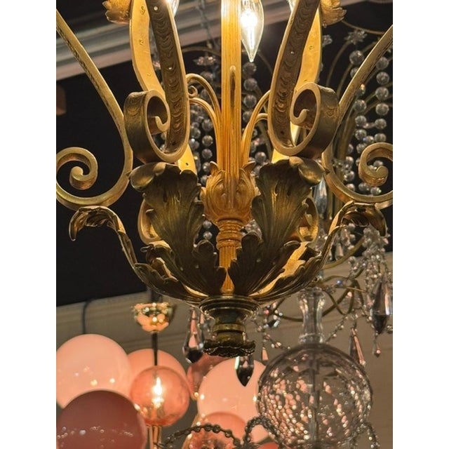 Early 20th Century French Gilt Bronze Lantern For Sale - Image 5 of 5