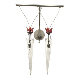 2-Light Wall Lamp by Lamp International, 1990s For Sale