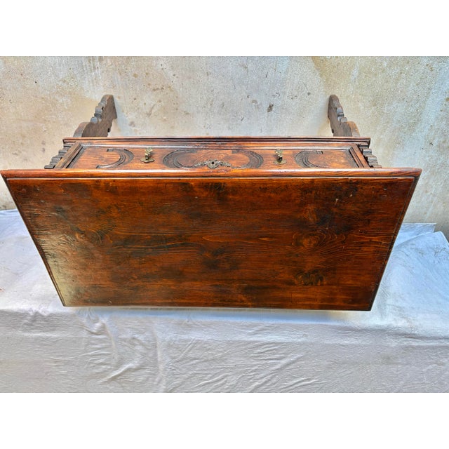 Late 19th Century Spanish Renaissance Revival Pine Side Table For Sale - Image 10 of 12