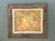 Peach Vintage MCM Original Abstract Oil on Canvas For Sale - Image 8 of 12