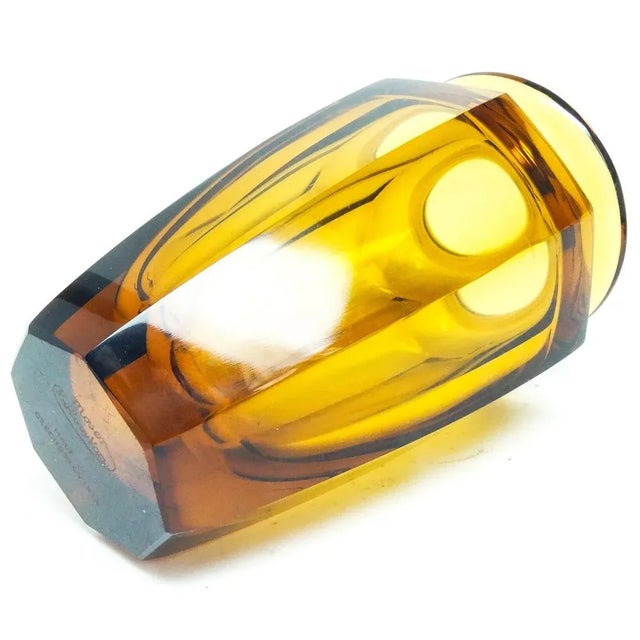 1930s Art Deco Vase from Moser, Czechoslovakia, 1930s For Sale - Image 5 of 8