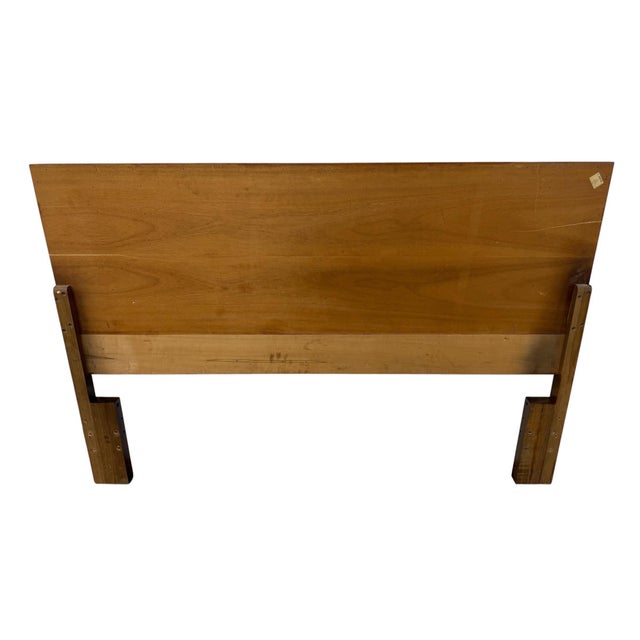Mid-Century Modern Young Manufacturing Full Size Walnut Headboard For Sale In Philadelphia - Image 6 of 6