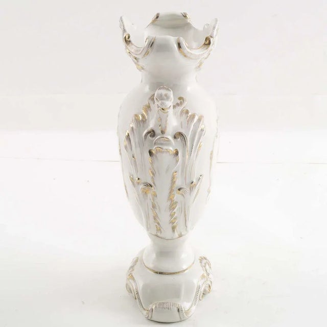 Gilded Amphora with Floral Designs & Multicolored Reliefs from BottegaNove, 1920s, in Very Good conditions. Designed 1920...