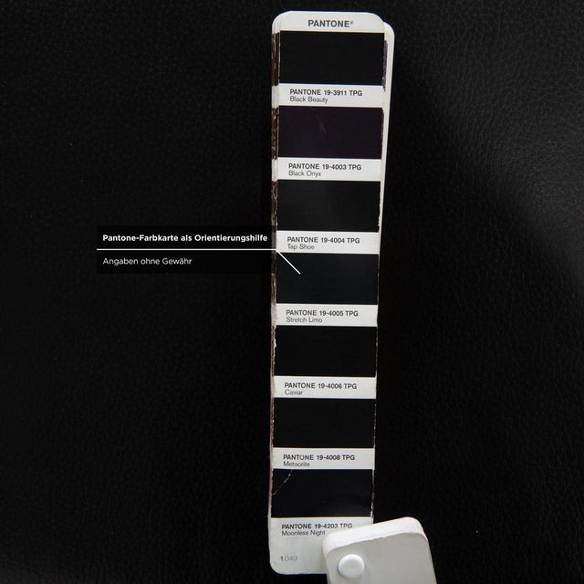 Animal Skin Wood and Black Leather Arion Ottoman with Wheels from Stressless For Sale - Image 7 of 12