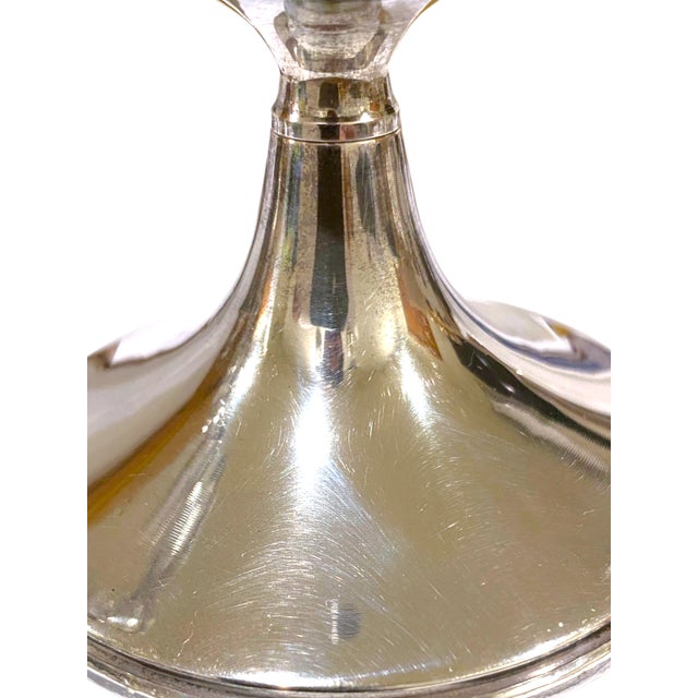 Silver Sterling Weighted Silver Candlesticks From Gump's San Francisco Pair .925 Decor For Sale - Image 8 of 11