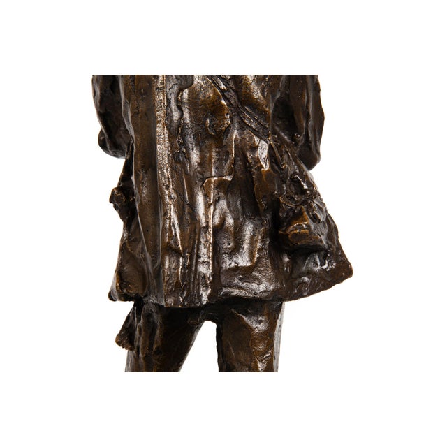 Rare Italian Modernist Bronze Sculpture of General Sirtori by Enrico Butti For Sale - Image 14 of 16