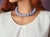 Contemporary Chalcedony Blue Lace Agate Necklace For Sale - Image 3 of 8