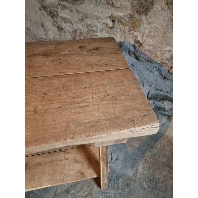 French Worktable in Beech, Chestnut and Oak, France, 1940s For Sale - Image 14 of 18