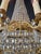 Antique Italian Empire Revival Brass and Crystal Chandelier Candle Holders For Sale - Image 9 of 14