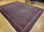 Vintage Persian Bidjar Rug, Hand-Knotted Wool, All-over Herati Geometric Pattern, Navy & Rust-Red,9x12 For Sale - Image 4 of 16