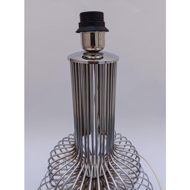 Metal Vintage Space Age Chrome Table Lamp by Goffredo Reggiani for Reggiani, 1970s For Sale - Image 7 of 9