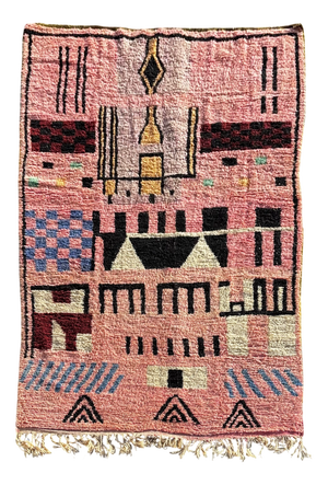 Moroccan Boujad Wool Rug, 1990