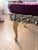 Mid 19th Century Antique Carved Giltwood Bench in Newly Upholstered Plum Velvet For Sale - Image 5 of 10