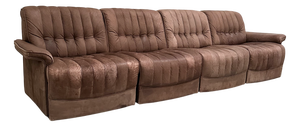 Vintage Modular Leather Sofa from Lemke, 1970s