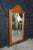 Late 20th Century French Country Knotty Pine Camelback Wall Hanging Full Length Dressing Mirror For Sale - Image 10 of 13
