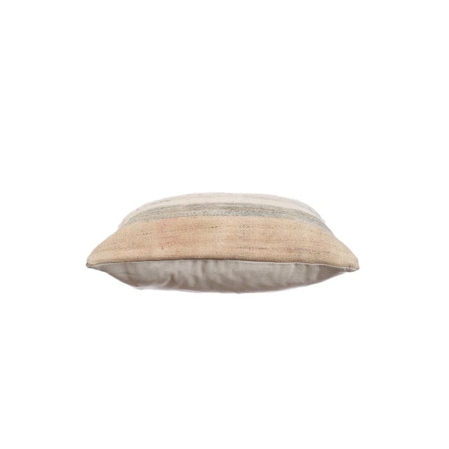 Decorative pillow cover made from vintage handwoven Turkish kilim pieces. Backed with good quality cotton fabric. Pillow...