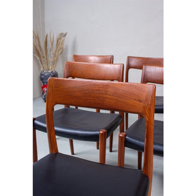 Danish Model 77 Chairs in Teak by Niels Otto (N. O.) Møller for J.L. Møllers, 1960s, Set of 2 For Sale - Image 11 of 18