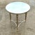 Add a touch of refined glamour to your space with this Vintage Regency Mirror and Polished Nickel Side Table. This elegant...