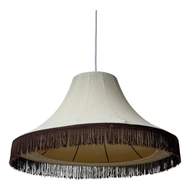 Mid-Century Modern Nylon Cocoon Pendant Lamp, Germany, 1970s For Sale
