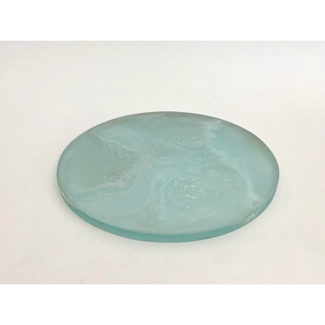 1950s Belgian Salvaged Porthole Glass Charger For Sale - Image 5 of 9