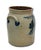 Small 1 Gallon Size Blue Decorated Antique American Stoneware Butter Churn Crock by Cowden & Wilcox Harrisburg Pennsylvania For Sale - Image 4 of 18