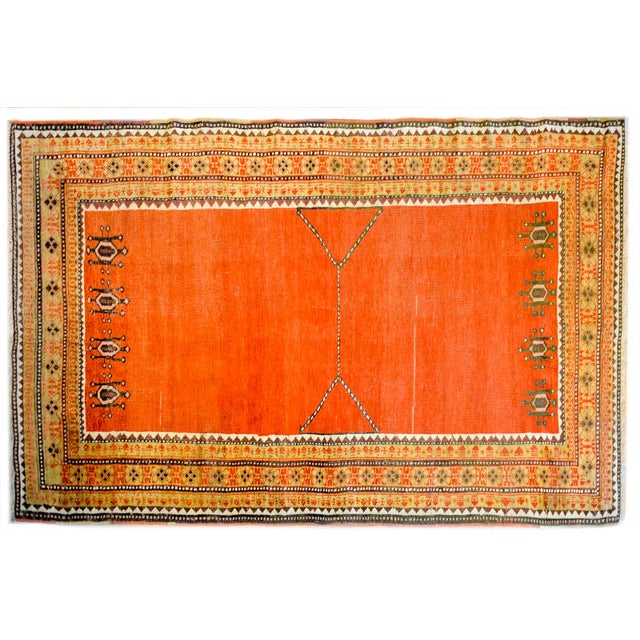 Textile 1920s Vintage Konya Rug For Sale - Image 7 of 7