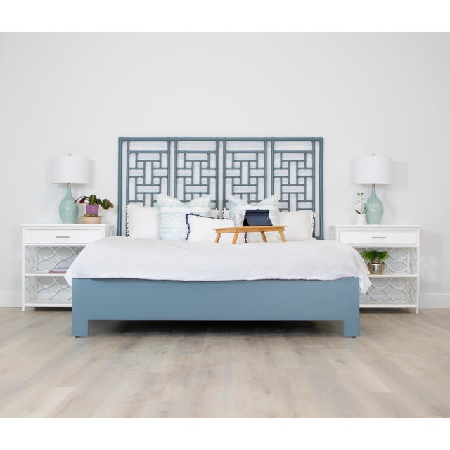 Transform your bedroom into a serene coastal retreat with the Ohana bed, a perfect blend of modern design and natural...