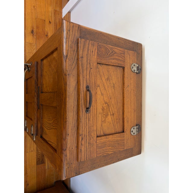 Chestnut Antique Oak Ice Chest by “The Vermonter” For Sale - Image 8 of 11