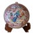 Antique Chinese Rose Mandarin Figure Porcelain Saucer, Around Qianlong Era For Sale