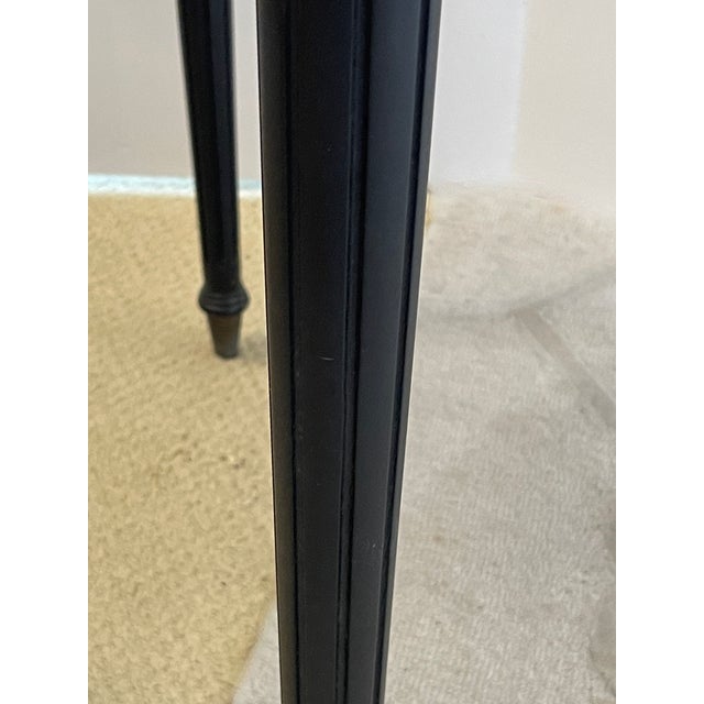 Antique French Bouillotte Table, Brass Gallery & Mirrored Top For Sale - Image 13 of 14
