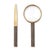 AERIN AERIN Faux Shagreen Magnifying Glass & Letter Opener, Chocolate For Sale - Image 4 of 4