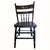 Late 19th Century 19th Century Antique Hitchcock Style Black Painted & Stenciled Side Chair For Sale - Image 5 of 9