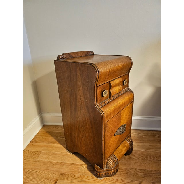 1940s Art Deco Waterfall Nightstand Chairish