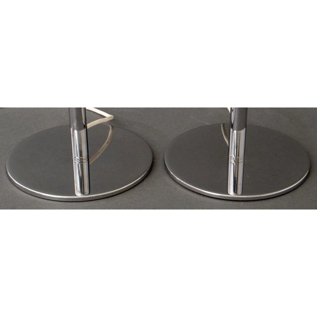 Metal Modernist Chrome Plated Lamps, Pair For Sale - Image 7 of 7